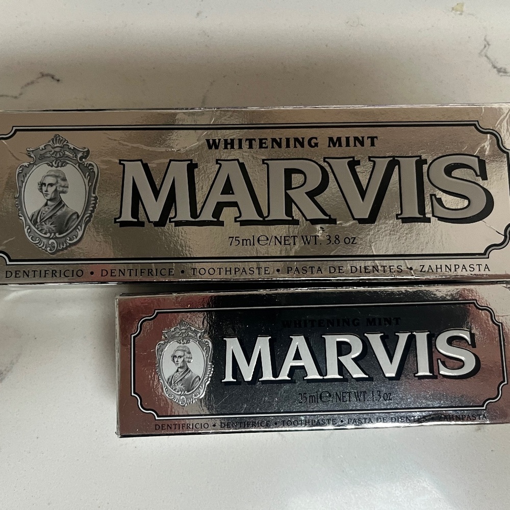 New Box Marvis Italian Toothpaste, Marvis Whitening Mint Toothpaste Italy